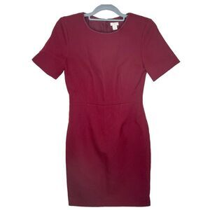 J. Crew Burgundy Mini Dress